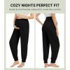 imageWiWi Womens Viscose from Bamboo Maternity Pants Soft Over The Belly Pregnancy Leggings High Waist Stretchy BottomsBblack