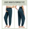 imageWiWi Womens Viscose from Bamboo Maternity Pants Soft Over The Belly Pregnancy Leggings High Waist Stretchy BottomsBdeep Teal