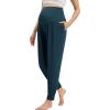 imageWiWi Womens Viscose from Bamboo Maternity Pants Soft Over The Belly Pregnancy Leggings High Waist Stretchy BottomsBdeep Teal
