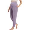 imageWiWi Womens Viscose from Bamboo Maternity Pants Soft Over The Belly Pregnancy Leggings High Waist Stretchy BottomsBviolet