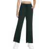 imageWiWi Womens Sweatpants Loose Casual Lounge Work Pants Lightweight Yoga Pant with Pockets SXXLAdark Fence Green