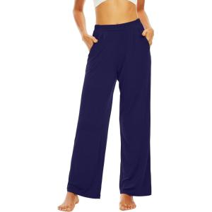 imageWiWi Viscose from Bamboo Women s Pajamas Pants Soft Yoga Loose Pant Comfy Pajama Bottoms SXXLBnavy