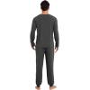 imageWiWi Mens Viscose from Bamboo Pajama Sets Long Sleeve Top and Pants Sleepwear Pjs with Pockets Drawstring SXXLAcharcoal Heather