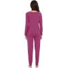 imageWiWi Viscose from Bamboo Womens Pajama Set Soft Long Sleeve Pajamas Sets SXXLDbeet Red