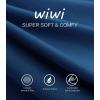 imageWiWi Womens Short Sleeve Pajama Sets Viscose from Bamboo Sleepwear Ladies Soft Loungewear Set Pjs with Pockets SXXLInk Blue