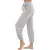 imageWiWi Pajama Pants for Women Lounge Super Soft Joggers Yoga Viscose from Bamboo Bottoms Cooling Pajamas Pant Sweatpants S4XAash Grey