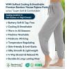 imageWiWi Pajama Pants for Women Lounge Super Soft Joggers Yoga Viscose from Bamboo Bottoms Cooling Pajamas Pant Sweatpants S4XAheather Grey