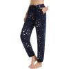 imageWiWi Pajama Pants for Women Lounge Super Soft Joggers Yoga Viscose from Bamboo Bottoms Cooling Pajamas Pant Sweatpants S4XAnavy Stars