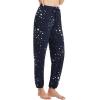 imageWiWi Pajama Pants for Women Lounge Super Soft Joggers Yoga Viscose from Bamboo Bottoms Cooling Pajamas Pant Sweatpants S4XAnavy Stars