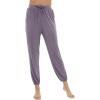 imageWiWi Pajama Pants for Women Lounge Super Soft Joggers Yoga Viscose from Bamboo Bottoms Cooling Pajamas Pant Sweatpants S4XAviolet