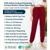 imageWiWi Pajama Pants for Women Lounge Super Soft Joggers Yoga Viscose from Bamboo Bottoms Cooling Pajamas Pant Sweatpants S4XAwine Red