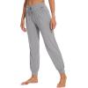 imageWiWi Pajama Pants for Women Lounge Super Soft Joggers Yoga Viscose from Bamboo Bottoms Cooling Pajamas Pant Sweatpants S4XBheather Grey