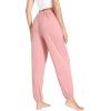 imageWiWi Pajama Pants for Women Lounge Super Soft Joggers Yoga Viscose from Bamboo Bottoms Cooling Pajamas Pant Sweatpants S4XCmellow Rose