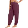 imageWiWi Pajama Pants for Women Lounge Super Soft Joggers Yoga Viscose from Bamboo Bottoms Cooling Pajamas Pant Sweatpants S4XDmulberry