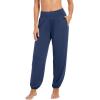 imageWiWi Pajama Pants for Women Lounge Super Soft Joggers Yoga Viscose from Bamboo Bottoms Cooling Pajamas Pant Sweatpants S4XDnavy Blue