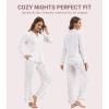 imageWiWi Pajamas for Women Bamboo Viscose Soft Ribbed Sleepwear Button Down Top and Pants 2 Piece Loungewear SXXLAfloral