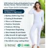 imageWiWi Thermal Underwear Set for Women Long Johns Sets Super Warm Base Layer Top Pants Pajamas Set Viscose from Bamboo S3XAlight Blue Stripe