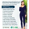 imageWiWi Thermal Underwear Set for Women Long Johns Sets Super Warm Base Layer Top Pants Pajamas Set Viscose from Bamboo S3XAnavy