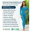 imageWiWi Thermal Underwear Set for Women Long Johns Sets Super Warm Base Layer Top Pants Pajamas Set Viscose from Bamboo S3XAteal Blue