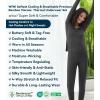 imageWiWi Thermal Underwear Set for Women Long Johns Sets Super Warm Base Layer Top Pants Pajamas Set Viscose from Bamboo S3XBcharcoal Heather