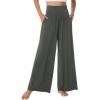 imageWiWi Viscose from Bamboo Womens Pajama Pants Super Soft Wide Leg Palazzo Lounge Yoga Cooling Bottoms with Pockets SXXLAcreamiron Grey