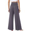 imageWiWi Viscose from Bamboo Womens Pajama Pants Super Soft Wide Leg Palazzo Lounge Yoga Cooling Bottoms with Pockets SXXLAdark Grey