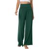 imageWiWi Viscose from Bamboo Womens Pajama Pants Super Soft Wide Leg Palazzo Lounge Yoga Cooling Bottoms with Pockets SXXLAfence Green