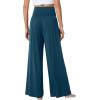 imageWiWi Viscose from Bamboo Womens Pajama Pants Super Soft Wide Leg Palazzo Lounge Yoga Cooling Bottoms with Pockets SXXLAink Blue