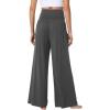 imageWiWi Viscose from Bamboo Womens Pajama Pants Super Soft Wide Leg Palazzo Lounge Yoga Cooling Bottoms with Pockets SXXLAiron Grey