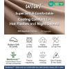 imageWiWi Viscose from Bamboo Womens Pajama Pants Super Soft Wide Leg Palazzo Lounge Yoga Cooling Bottoms with Pockets SXXLAkhaki