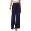 imageWiWi Viscose from Bamboo Womens Pajama Pants Super Soft Wide Leg Palazzo Lounge Yoga Cooling Bottoms with Pockets SXXLAnavy