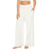 imageWiWi Viscose from Bamboo Womens Pajama Pants Super Soft Wide Leg Palazzo Lounge Yoga Cooling Bottoms with Pockets SXXLAraw White