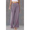 imageWiWi Viscose from Bamboo Womens Pajama Pants Super Soft Wide Leg Palazzo Lounge Yoga Cooling Bottoms with Pockets SXXLAviolet