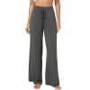 imageWiWi Viscose from Bamboo Womens Pajama Pants Super Soft Wide Leg Palazzo Lounge Yoga Cooling Bottoms with Pockets SXXLBiron Grey