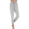 imageWiWi Pajama Pants for Women Lounge Super Soft Joggers Yoga Viscose from Bamboo Bottoms Cooling Pajamas Pant Sweatpants S4XAash Grey