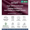imageWiWi Lightweight Pajamas Set for Women Soft Short Sleeve Tops and Capri Pants Sleepwear Pjs Lounge Pj Sets SXXLMulberry