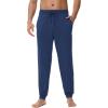 imageWiWi Mens Bamboo Viscose Pajama Jogger Pants Soft Lounge Bottoms Sleep Long Pj Joggers Sweatpant SXXLCdark Blue