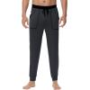 imageWiWi Mens Bamboo Viscose Pajama Jogger Pants Soft Lounge Bottoms Sleep Long Pj Joggers Sweatpant SXXLDcharcoal