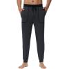 imageWiWi Mens Bamboo Viscose Pajama Jogger Pants Soft Lounge Bottoms Sleep Long Pj Joggers Sweatpant SXXLDcharcoal