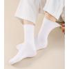 imageWiWi Womens Crew Socks Viscose Bamboo Casual Socks Super Soft Seamless Toe Sock Solid Cozy Calf Socks 6 PairsWhite 6 Pairs