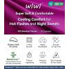 imageWiWi Womens Pajama Sets Soft Long Sleeves Top with Pants Cooling PJ Viscose from Bamboo Loungewear Set with Pocket SXXLBdark Reddish Purple
