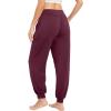 imageWiWi Womens Yoga Pants Viscose from Bamboo Stretchy Joggers Pant Comfy Lounge Bottoms Pajama SXXLBmulberry