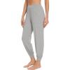 imageWiWi Womens Viscose from Bamboo Joggers Super Soft Pajama Pants Yoga Bottoms Cooling Lounge Sweatpants SXXLBlight Heather Grey