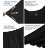 image:imageWiWi Pajamas for Women Super Soft Pajama Sets Cooling Short Sleeve Top Capri Pants Viscose from Bamboo Sleepwear Pjs S4XAblack