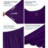 image:imageWiWi Pajamas for Women Super Soft Pajama Sets Cooling Short Sleeve Top Capri Pants Viscose from Bamboo Sleepwear Pjs S4XAdark Purple