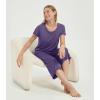 image:imageWiWi Pajamas for Women Super Soft Pajama Sets Cooling Short Sleeve Top Capri Pants Viscose from Bamboo Sleepwear Pjs S4XAlavender