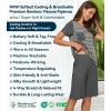 image:imageWiWi Pajamas for Women Super Soft Pajama Sets Cooling Short Sleeve Top Capri Pants Viscose from Bamboo Sleepwear Pjs S4XBstripeiron Grey