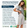 image:imageWiWi Pajamas for Women Super Soft Pajama Sets Cooling Short Sleeve Top Capri Pants Viscose from Bamboo Sleepwear Pjs S4XBstripelight Grey