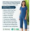image:imageWiWi Pajamas for Women Super Soft Pajama Sets Cooling Short Sleeve Top Capri Pants Viscose from Bamboo Sleepwear Pjs S4XCprussian Blue