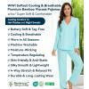 image:imageWiWi Viscose from Bamboo Womens Pajamas Set Super Soft Button Down Top and Pants Sleepwear Cooling Pjs S3XAaqua